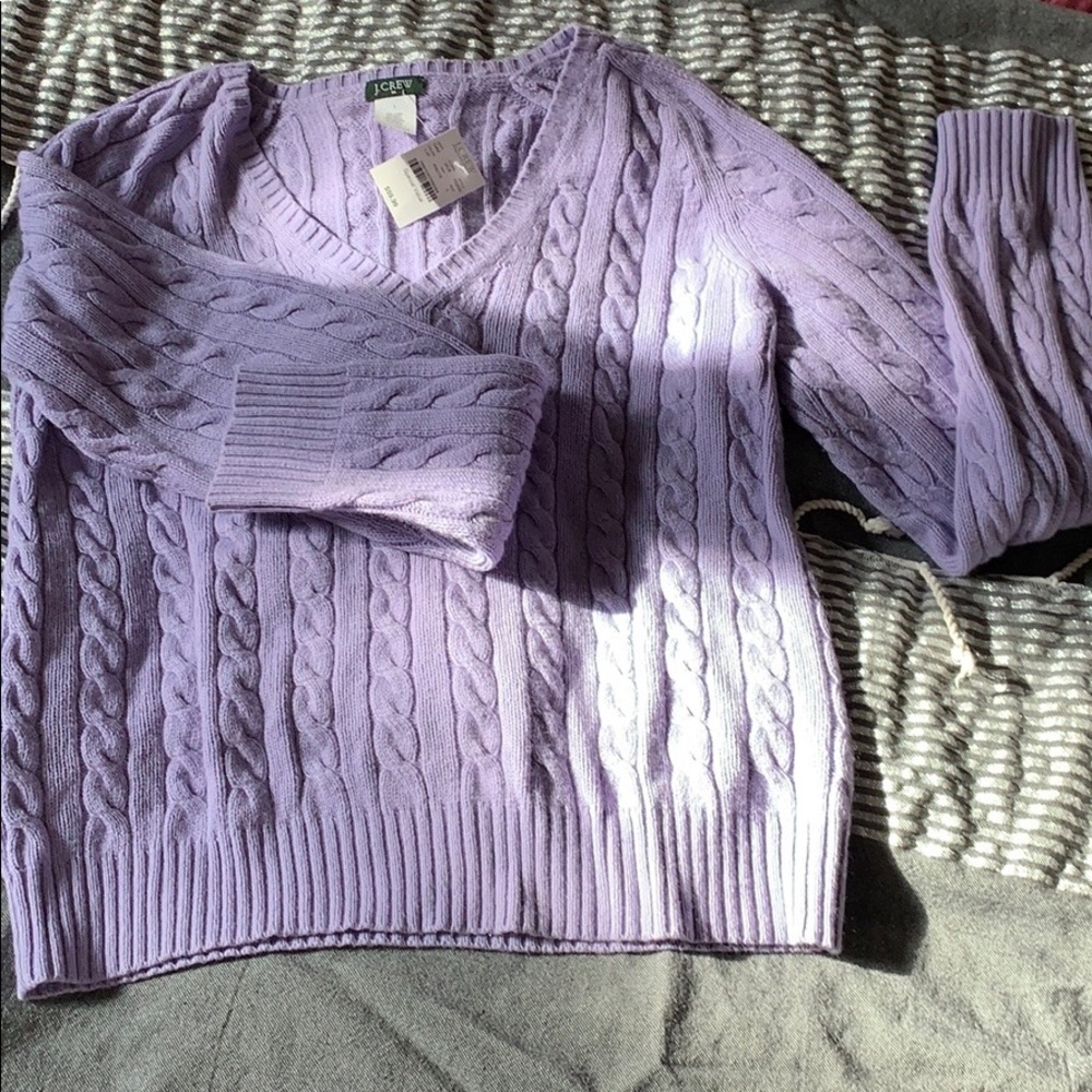 NWT J.Crew cable knit sweater